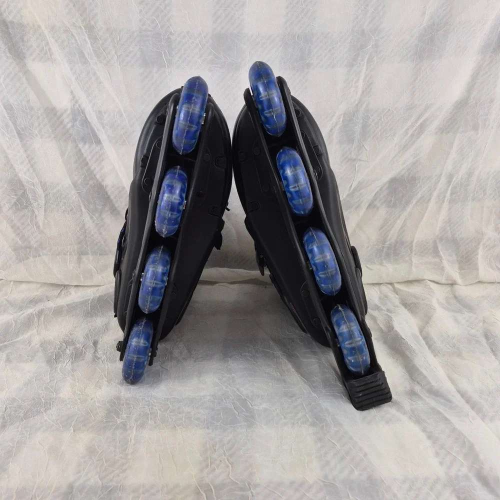 XS To The Max Inline Skates Mens Size 9 Black Blue Comfort Flex Roller Blades